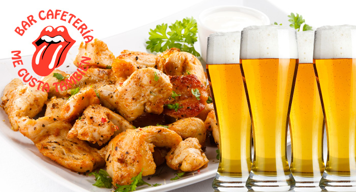 BUFFET libre de tapas servidas en mesa con 2 bebidas para 2 personas a precios de LOCOS!!!